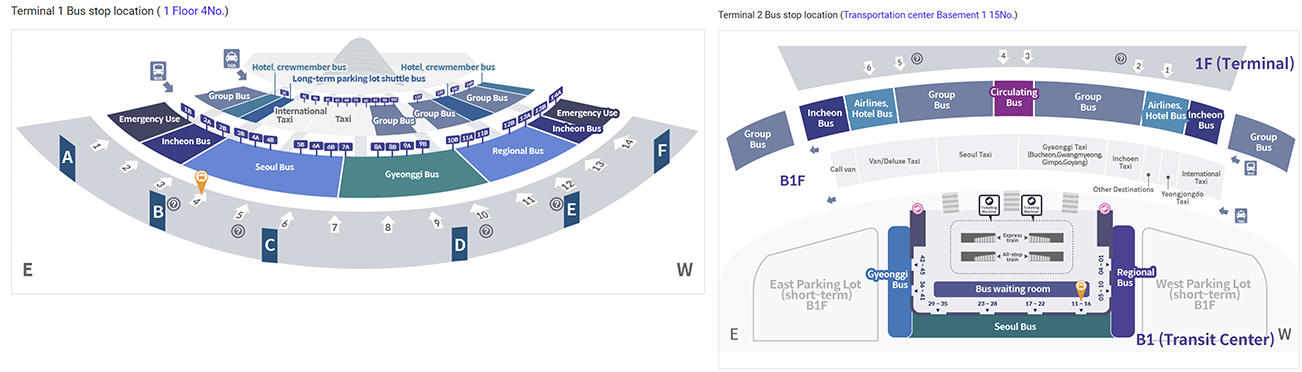 incheon airport map